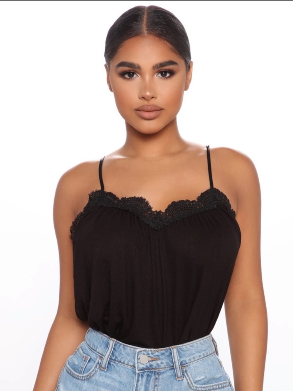 Fashion Nova Dainty Love Black Top